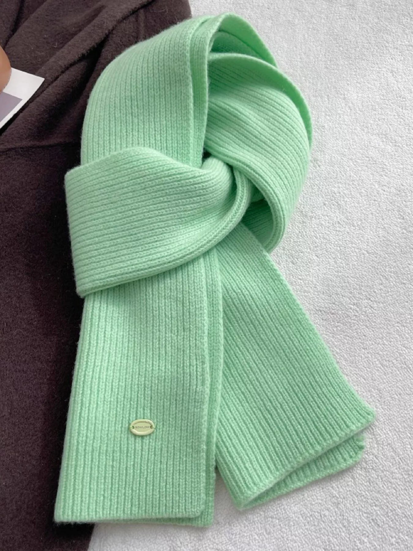 Pure Wool Soft Knit Scarf 