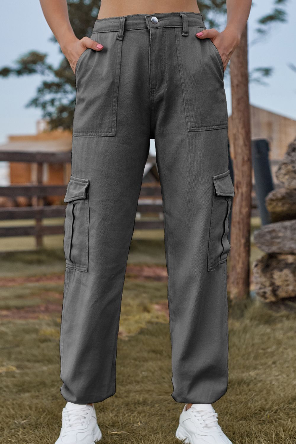 Long Jeans with Pocket 