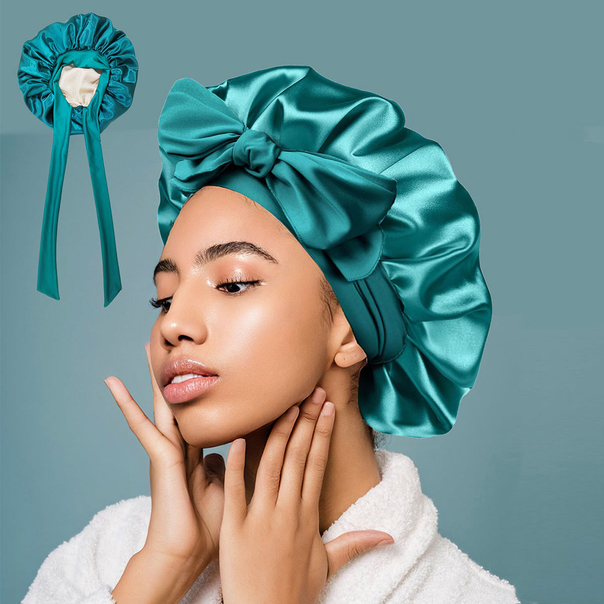 All-Night Silk Bonnet - Stays On All Night Guaranteed 
