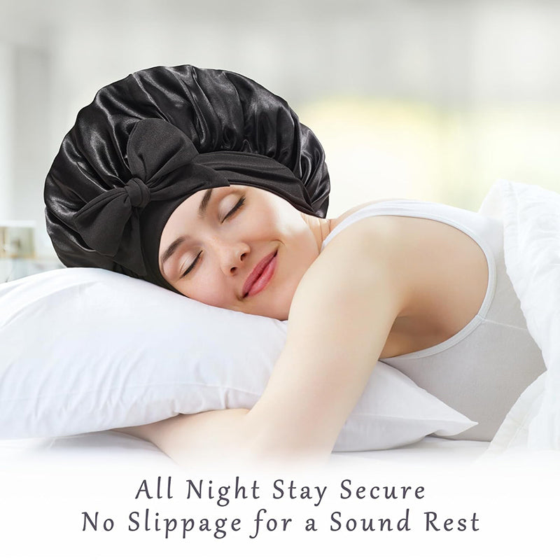 All-Night Silk Bonnet - Stays On All Night Guaranteed 
