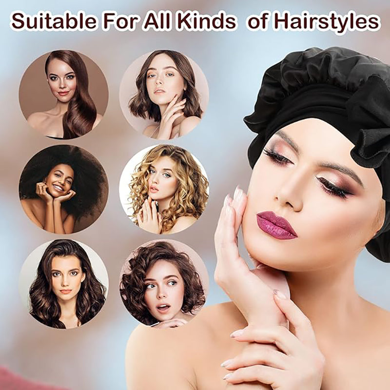 All-Night Silk Bonnet - Stays On All Night Guaranteed 