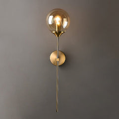Drip-Shaped Wall Sconce with Touch Control and LED Bulbs – Elegant Wall Lighting for Bedrooms and Hallways 