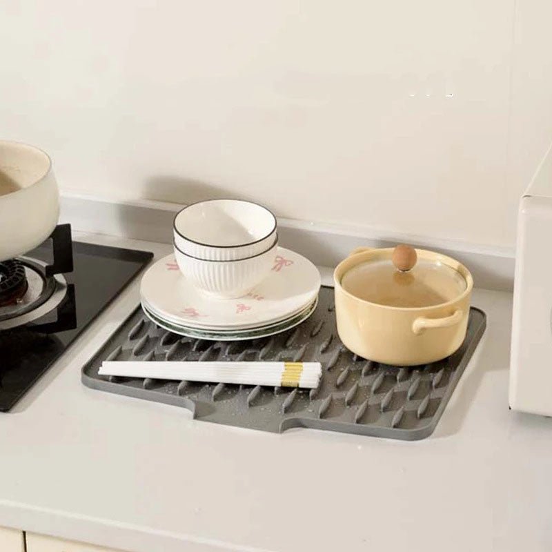Dripease Kitchen Mat | Silicone, Fast Water Drainage, Heat-Resistant 