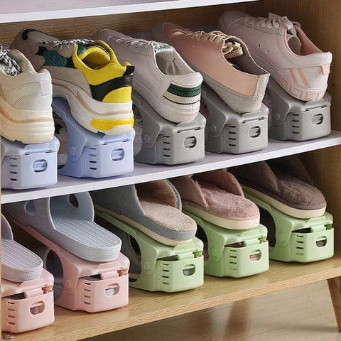 Dura Shoe Organizer | Adjustable Plastic Shoe Rack for Closet 