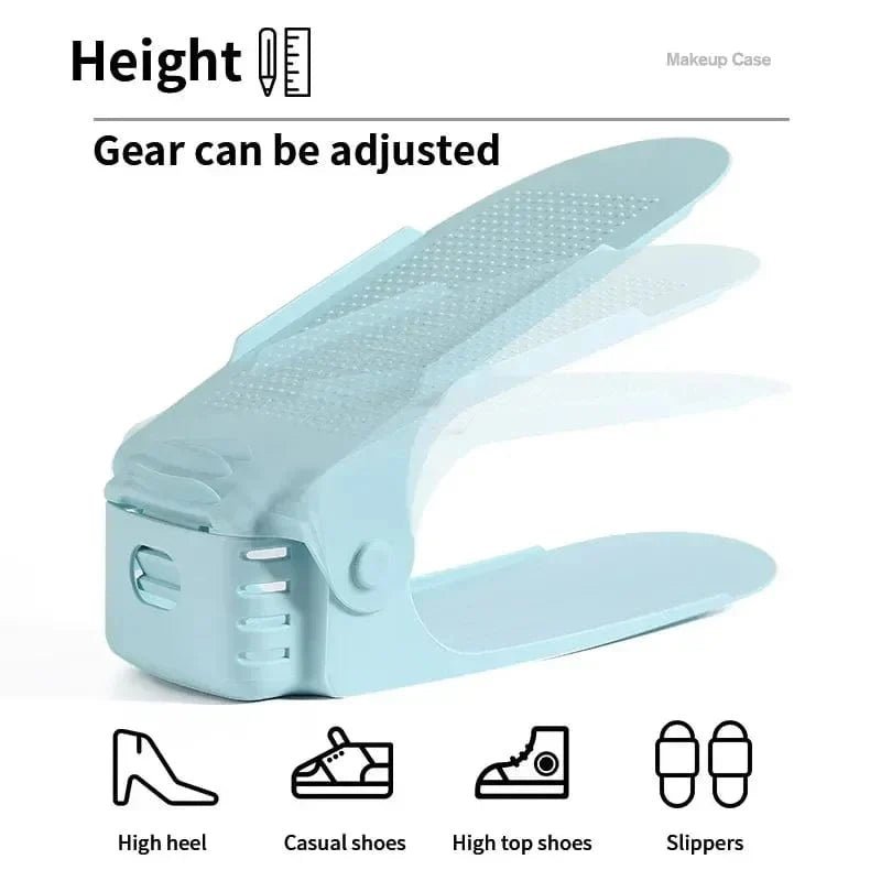 Dura Shoe Organizer | Adjustable Plastic Shoe Rack for Closet 