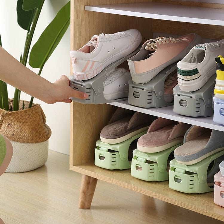 Dura Shoe Organizer | Adjustable Plastic Shoe Rack for Closet 