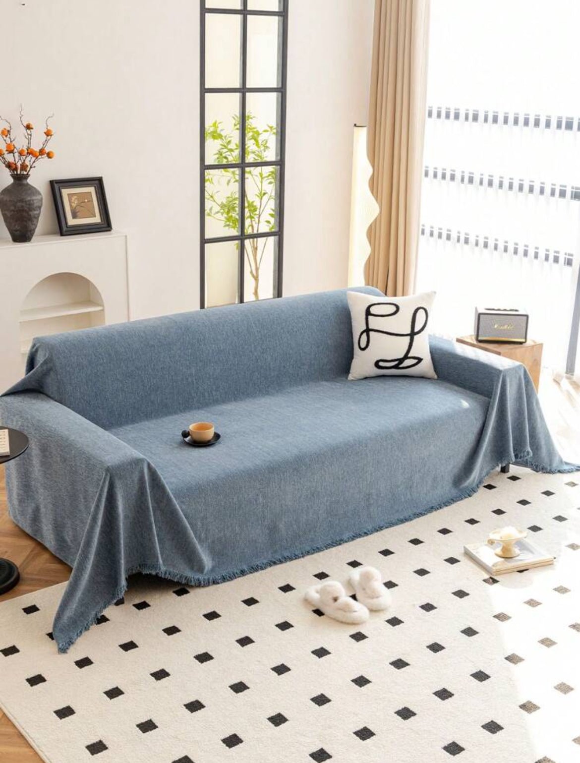 Durable Chenille Couch Cover for Family Protection – Stylish and Easy to Maintain 