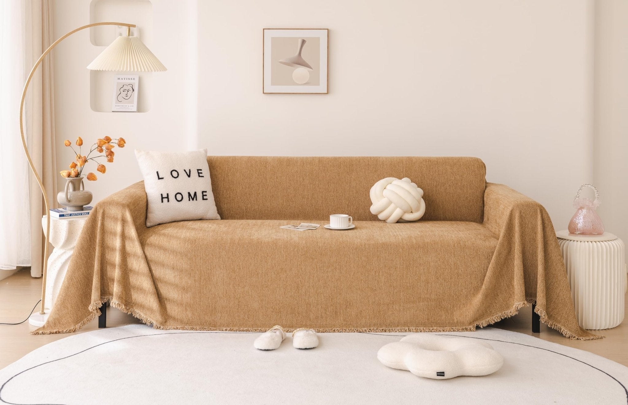 Durable Chenille Couch Cover for Family Protection – Stylish and Easy to Maintain 