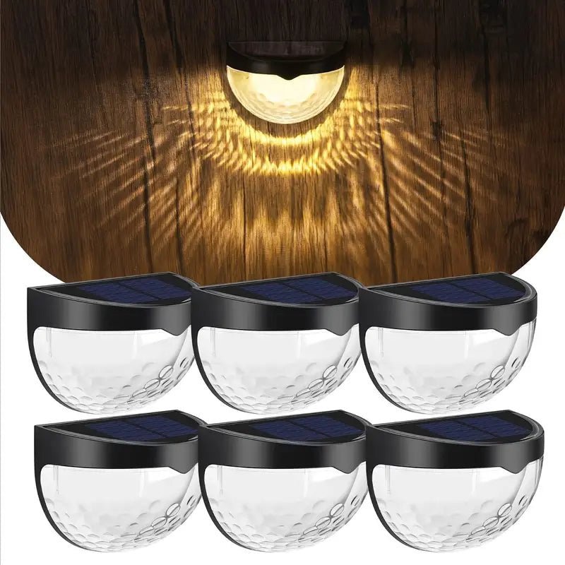 Duskline Solar Fence Lights | Auto Sensor Outdoor Accent Lighting | Weather-Resistant 2-Pack 