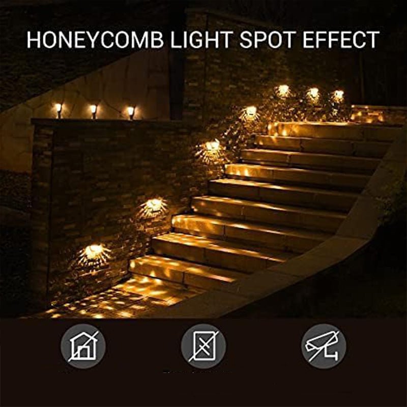 Duskline Solar Fence Lights | Auto Sensor Outdoor Accent Lighting | Weather-Resistant 2-Pack 