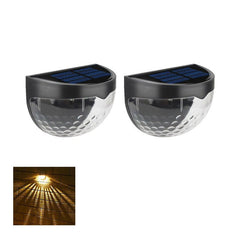Duskline Solar Fence Lights | Auto Sensor Outdoor Accent Lighting | Weather-Resistant 2-Pack 