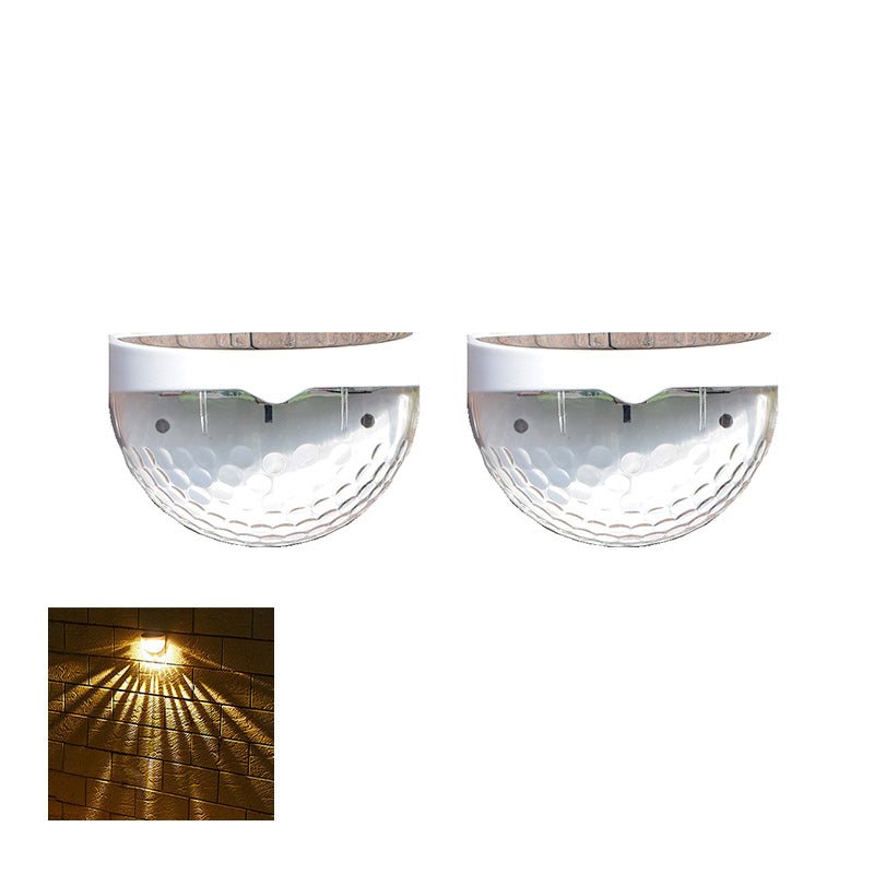 Duskline Solar Fence Lights | Auto Sensor Outdoor Accent Lighting | Weather-Resistant 2-Pack 