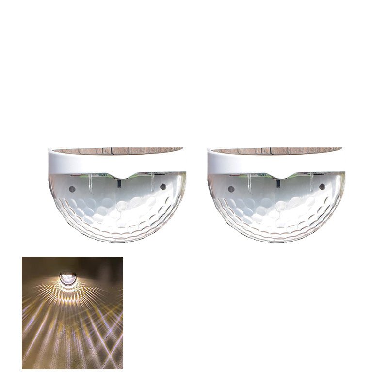 Duskline Solar Fence Lights | Auto Sensor Outdoor Accent Lighting | Weather-Resistant 2-Pack 