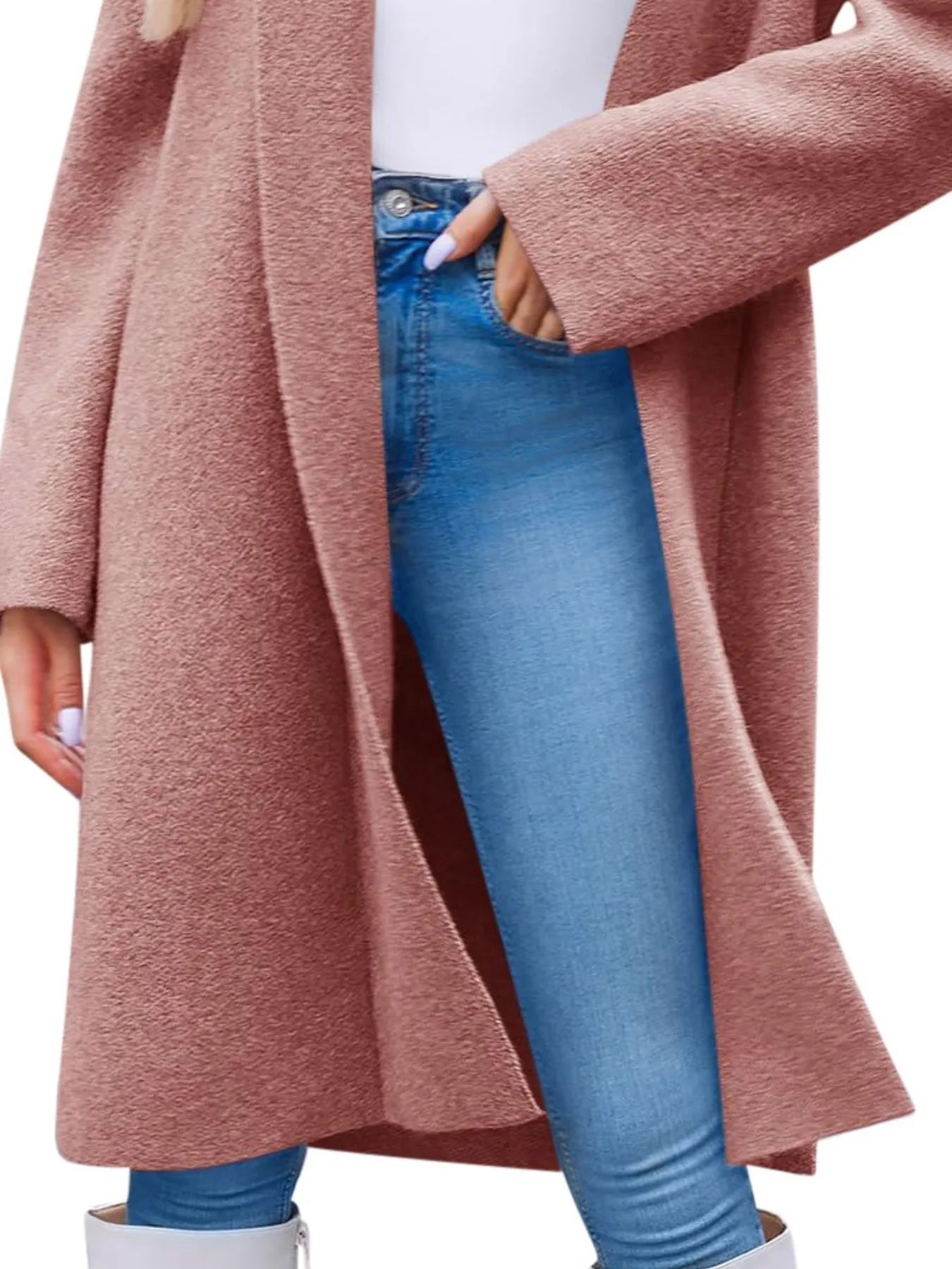 Open Front Longline Coat 