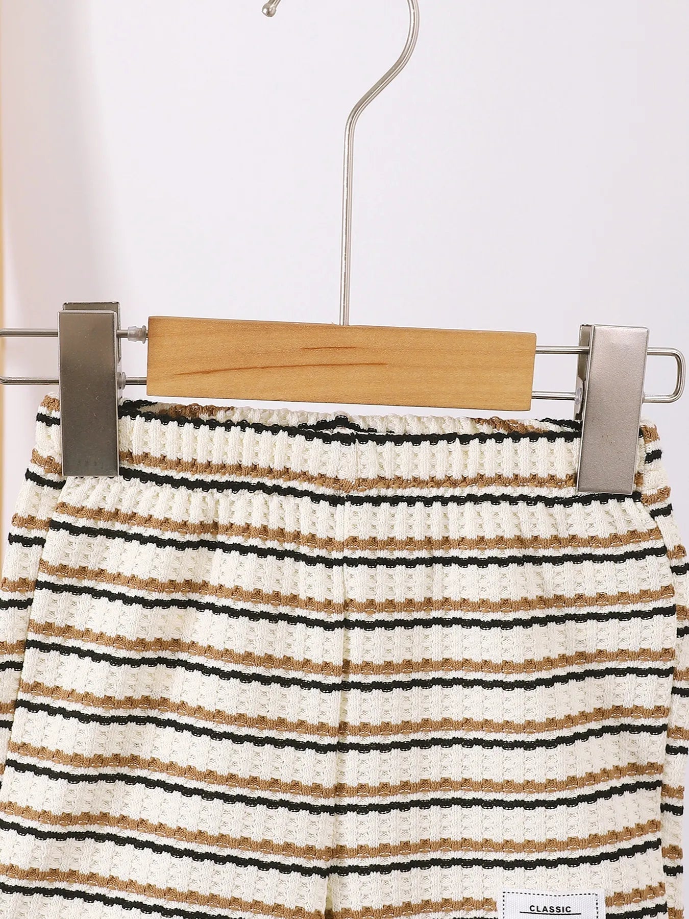 Children's Striped Short Sleeve Polo and Pants Set 