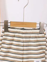 Children's Striped Short Sleeve Polo and Pants Set 