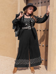 Plus Size Square Neck Jumpsuit 