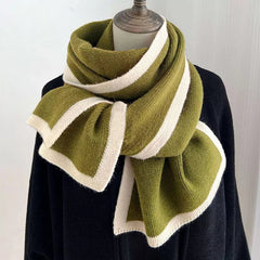 Contrast Trim Winter Scarf 