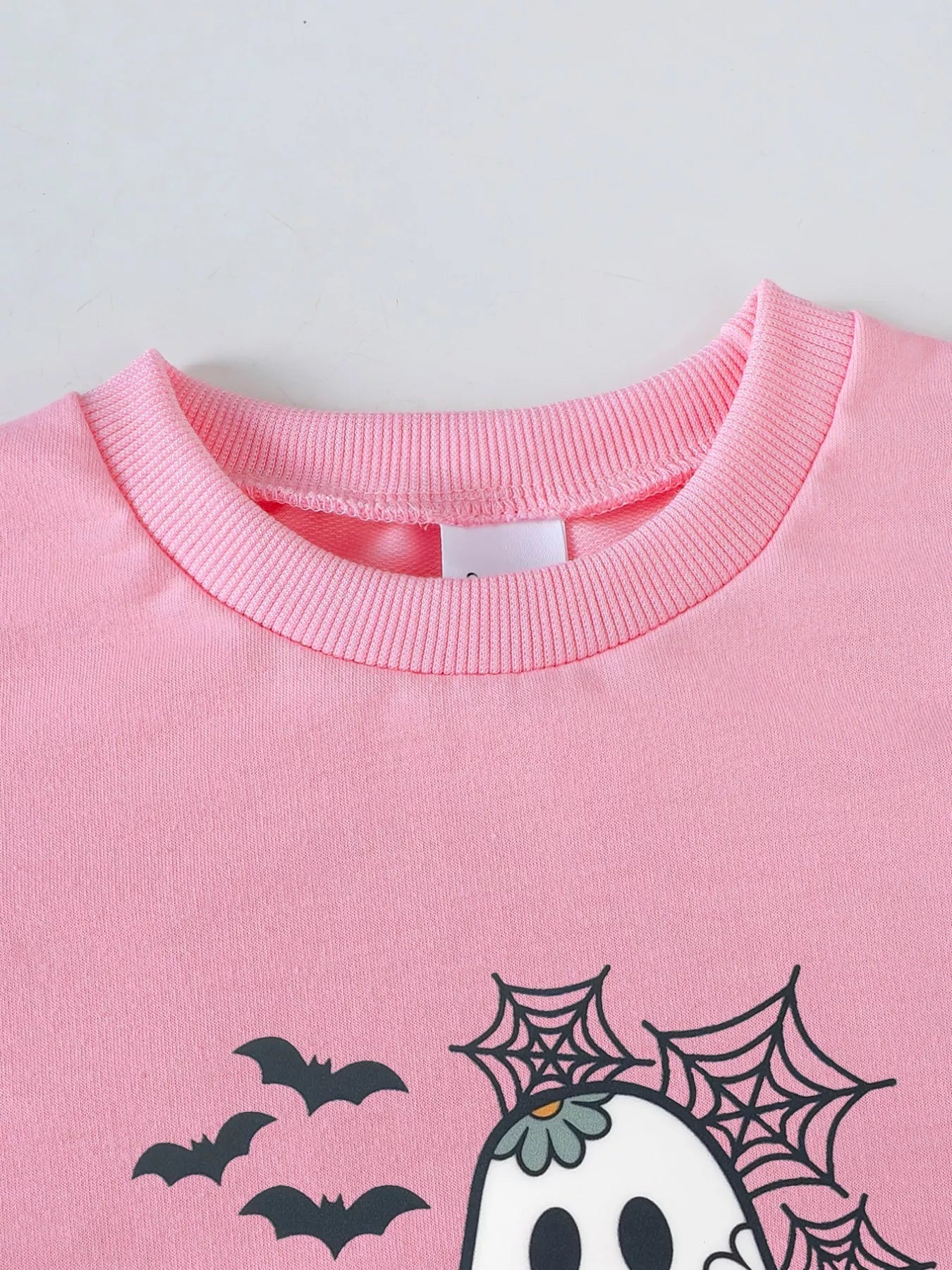 Children's Halloween Graphic Sweatshirt and Flare Pants Set 