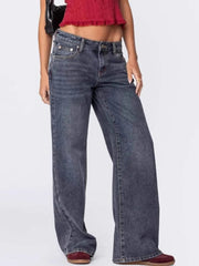 Wide Leg Jeans with Pockets 