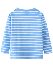 Children's Dinosaur Striped Long Sleeve T-Shirt 