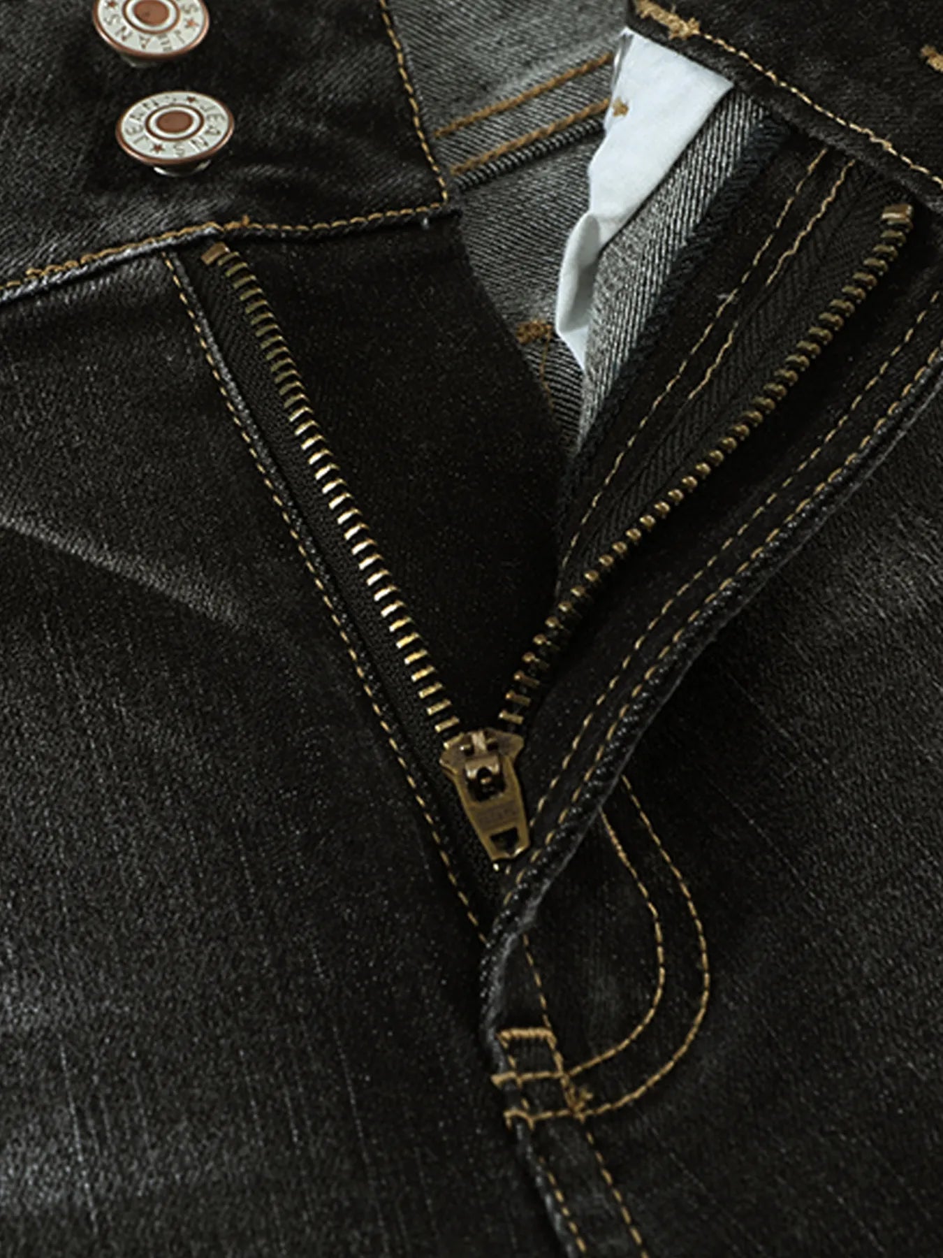 High Waist Distressed Straight Leg Jeans 