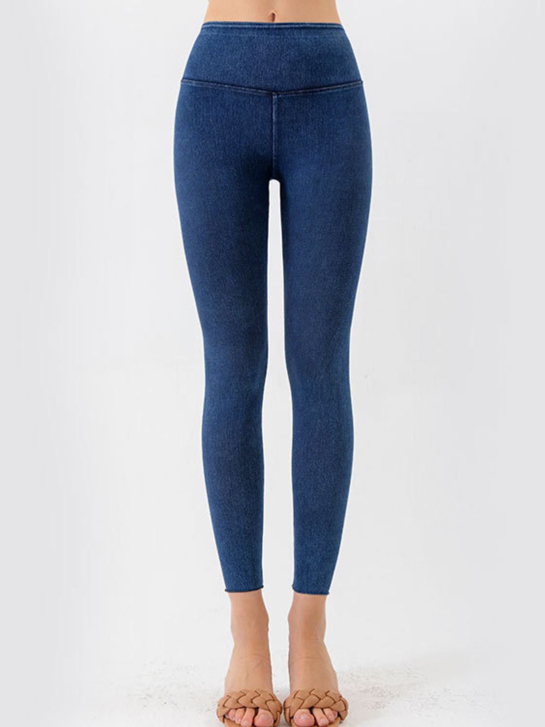 Wide Waistband Cropped Jeans 