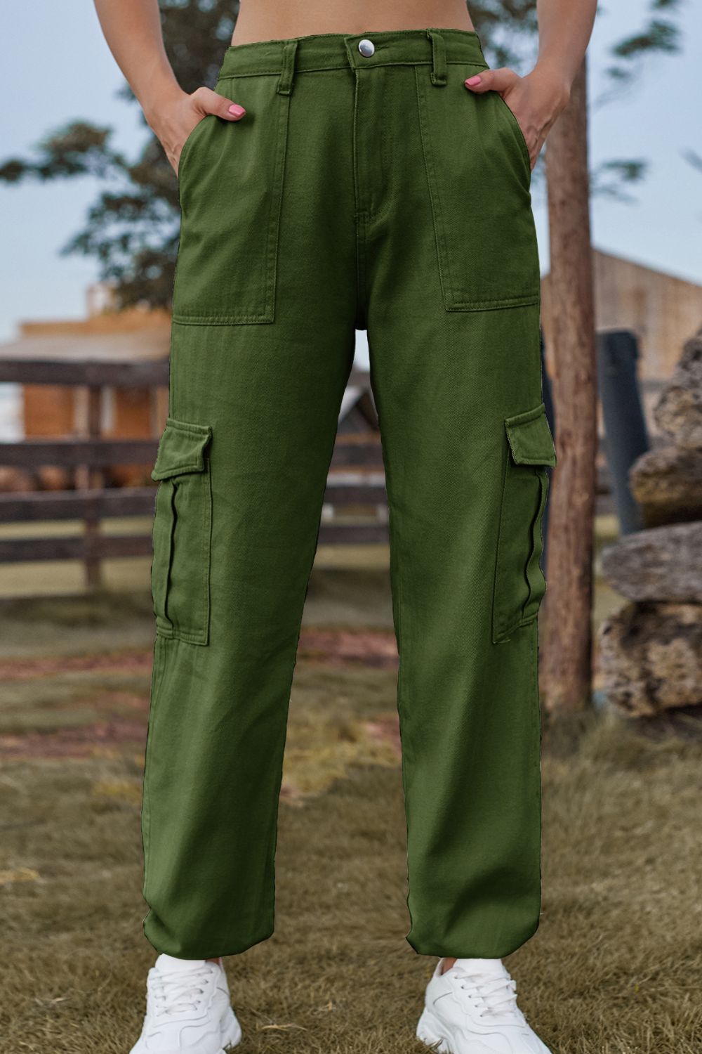 Long Jeans with Pocket 