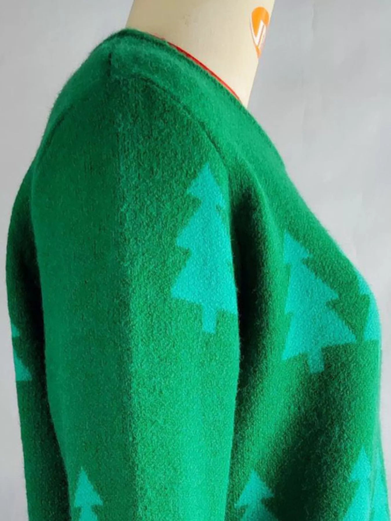 Christmas Tree Pattern Long Sleeve Sweater 