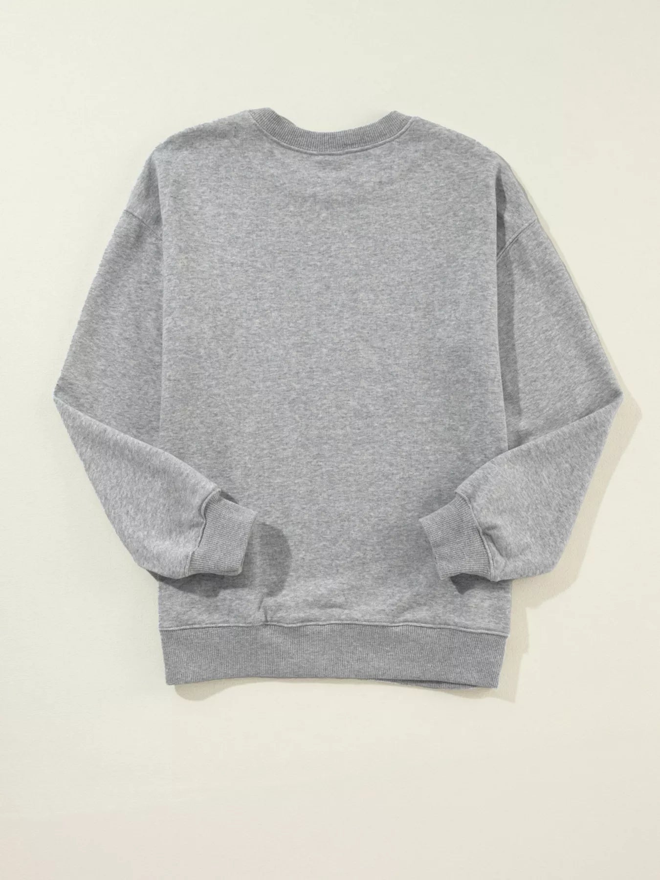 Merry Christmas Festive Letter Print Drop Shoulder Sweatshirt 