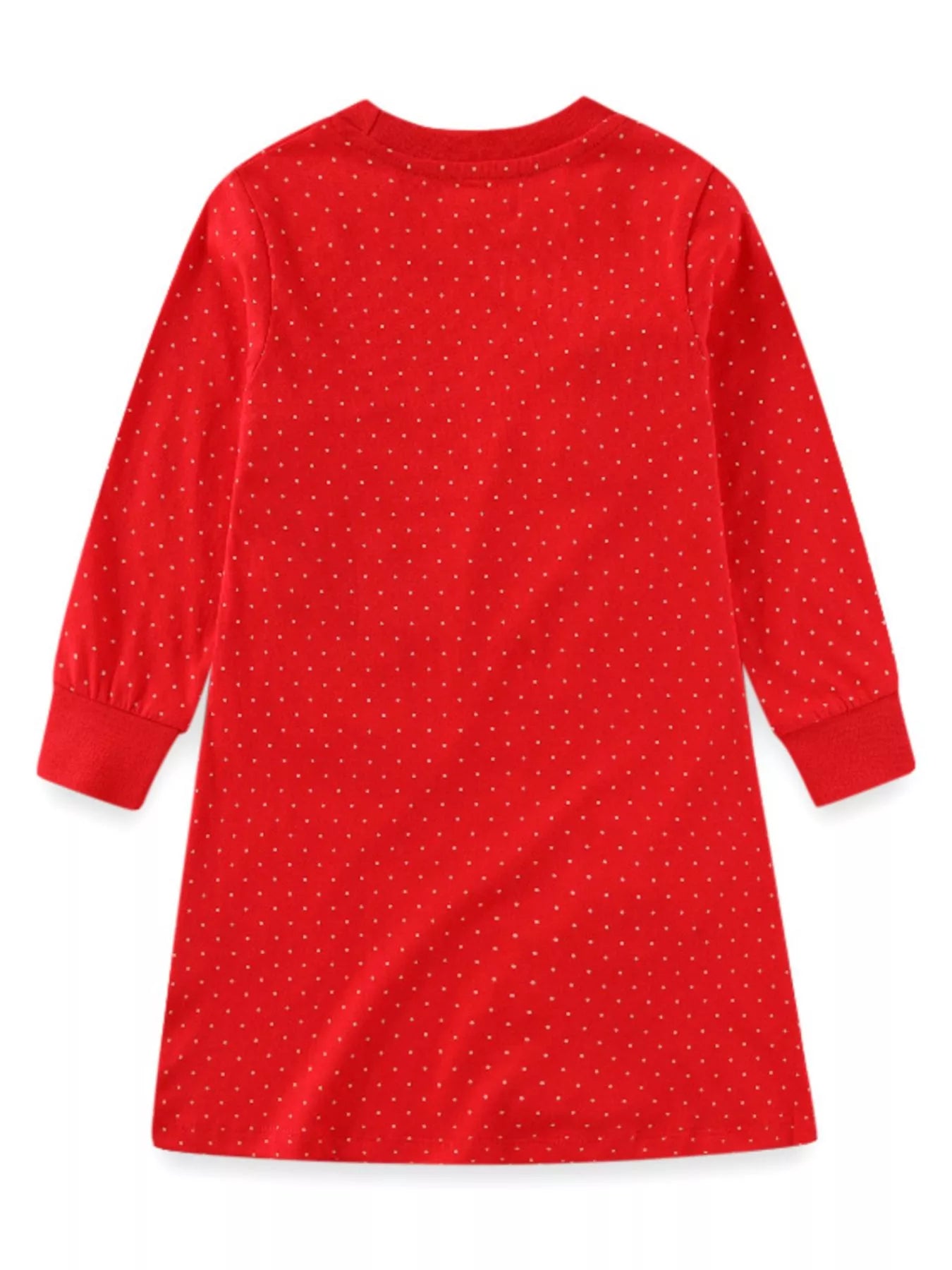 Children's Animal Applique Long Sleeve Dress 