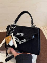 Crossbody Bag with Baseball Charm 