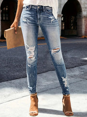 Distressed Skinny Jeans 