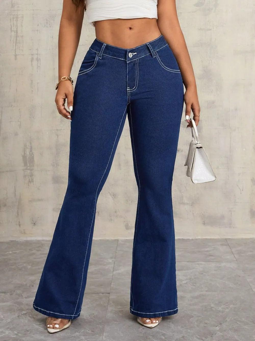 Flare Jeans with Pockets 