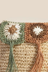 Fame Intricate Tassel Braided Crossbody Bag 