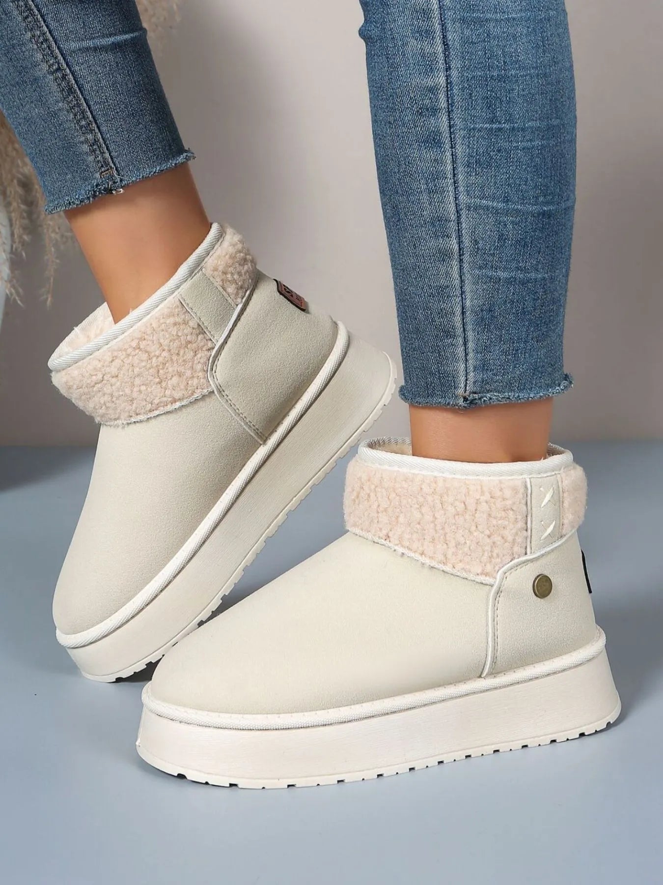 Platform Sherpa Lined Winter Boots 