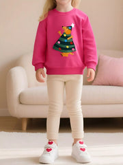 Children's Christmas Tree Applique Sweatshirt 