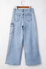Bowknot Decor Cargo Jeans 