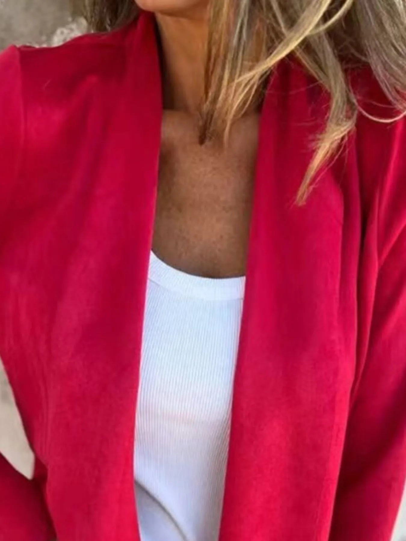 Full Size Open Front Casual Cardigan Plus Size 