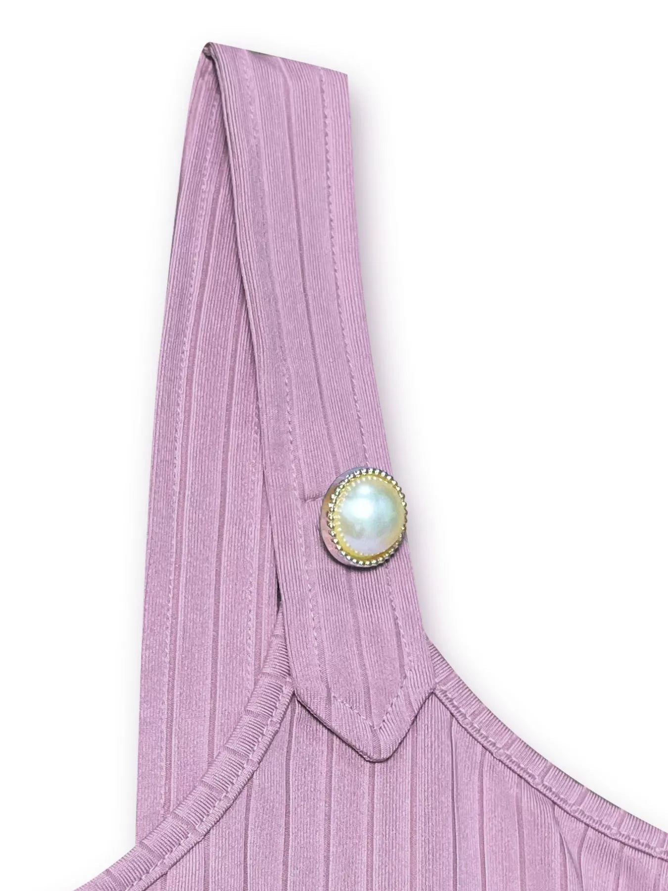 Pearl Detail Scoop Neck Tank 