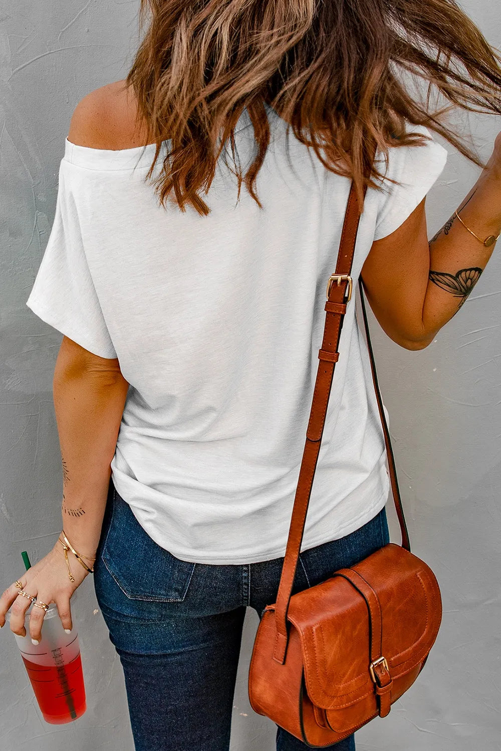 Sequin Lucky Clover Boat Neck T-Shirt 