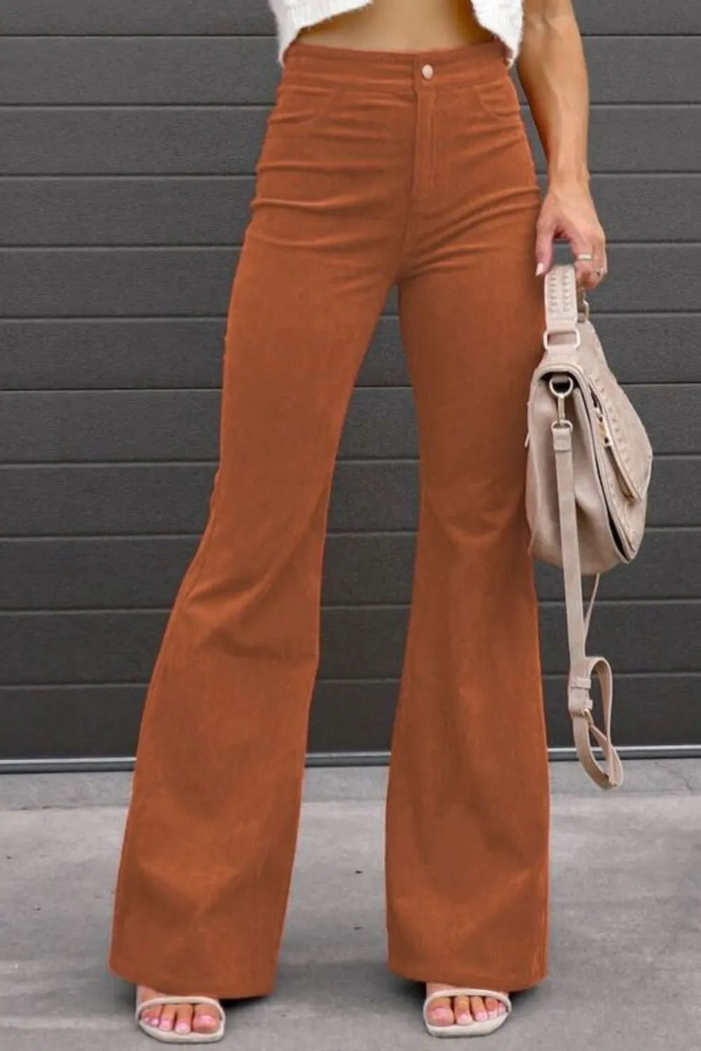 Full Size Hight Waist Bootcut Pants Plus Size 