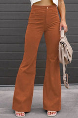Full Size Hight Waist Bootcut Pants Plus Size 