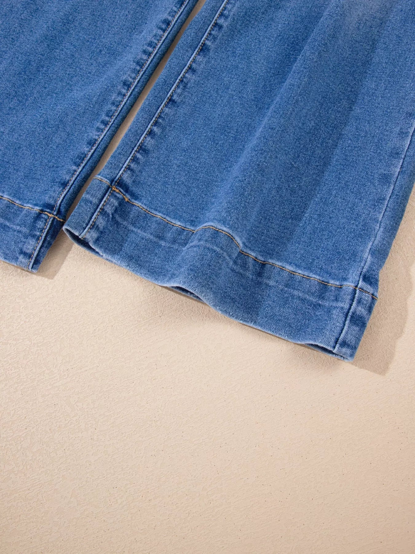 High-Waisted Wide Leg Flare Jeans 