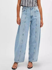Wide Leg Jeans with Pockets 