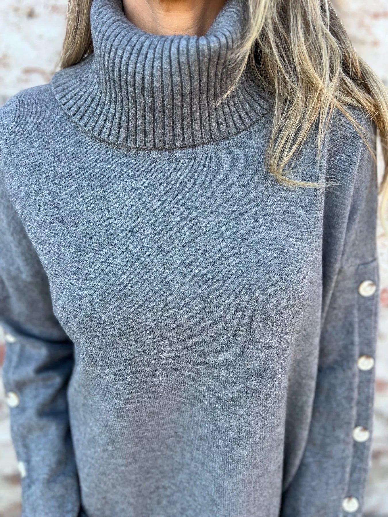 Full Size Turtleneck Long Sleeve Sweater Plus Size 