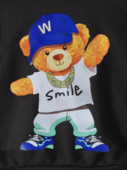 Children's Cartoon Graphic Hoodie and Pants Set 