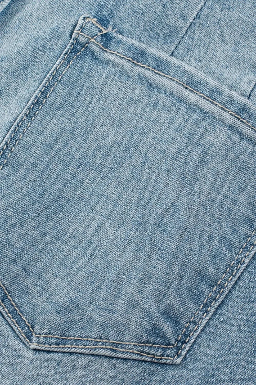 Button Fly High Waist Jeans 