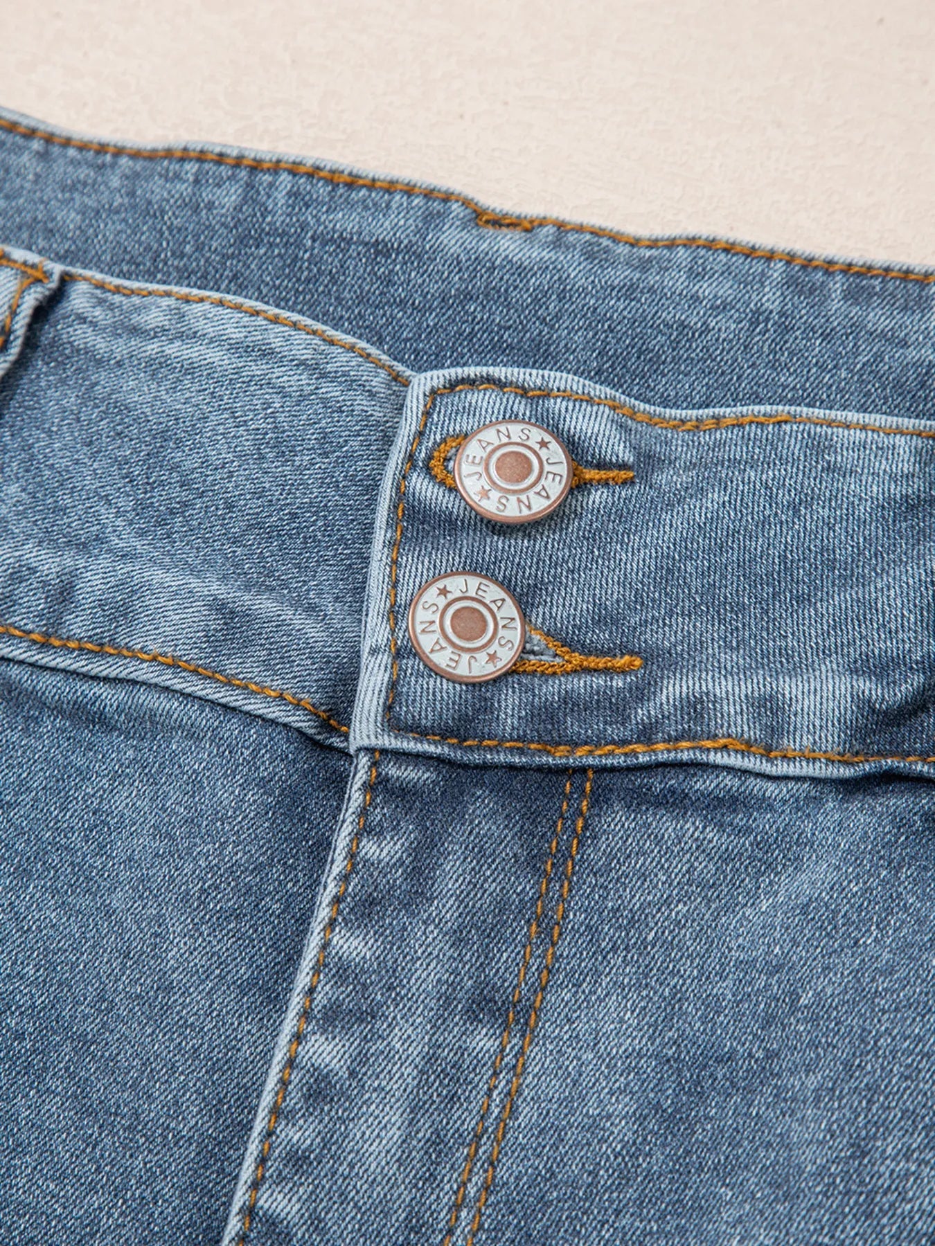 High-Waisted Flare Jeans with Seam Detail 