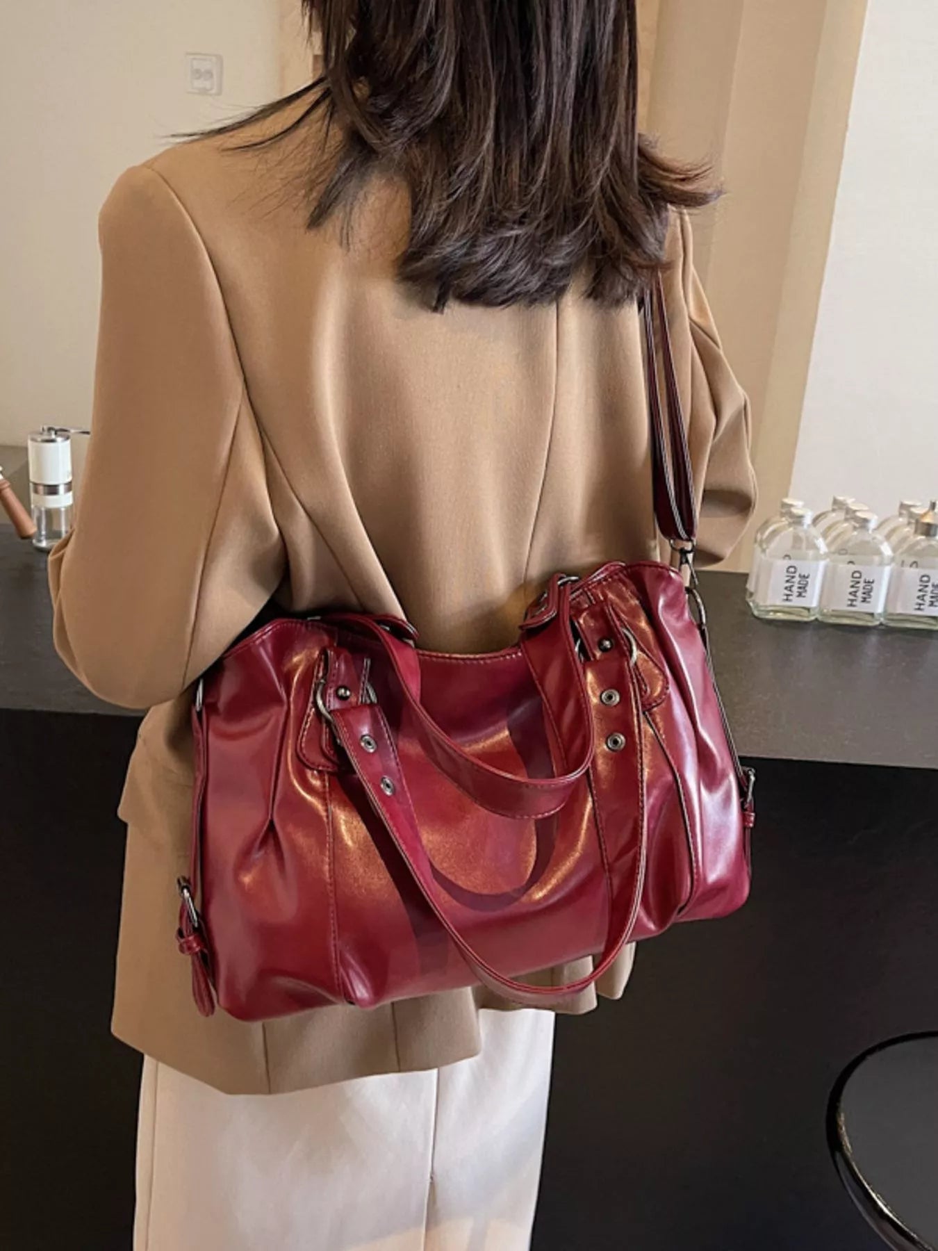 Vintage Style Leather Handbag 